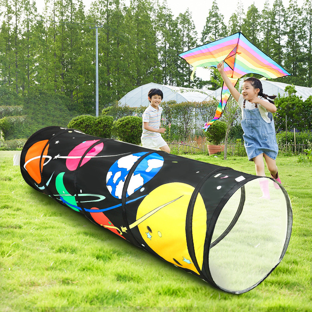 Children Play Tent Toy Tunnel Infant Crawling Tunnel Play Tent Kids Crawl through Play Tunnel for Ba