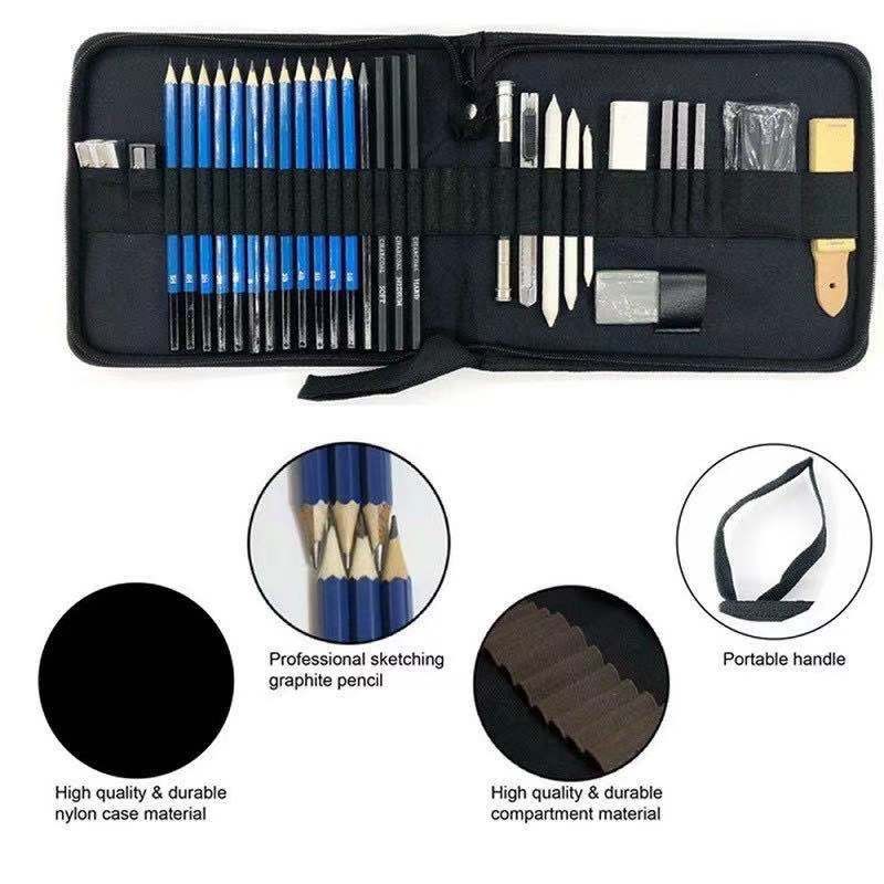 

JAMIN MURAH !!!33PCS Sketch Pensil Pisau Penghapus dan Pensil Gambar untuk Keperluan Sekolah Pencil Drawing Set(BISA LANGSUNG ORDER)