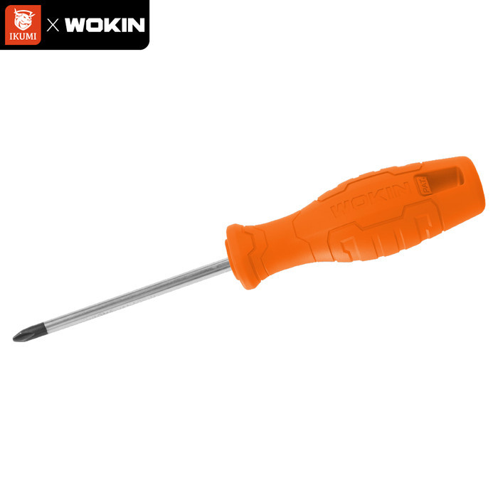 Obeng Plus/Phillips Screwdriver Wokin PH0/PH1/PH2/PH3 Magnet Chrome