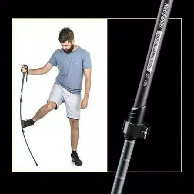 TREKKING POLE DURALUMIN NATUREHIKE NH17D017-D - Abu-abu Terlaris
