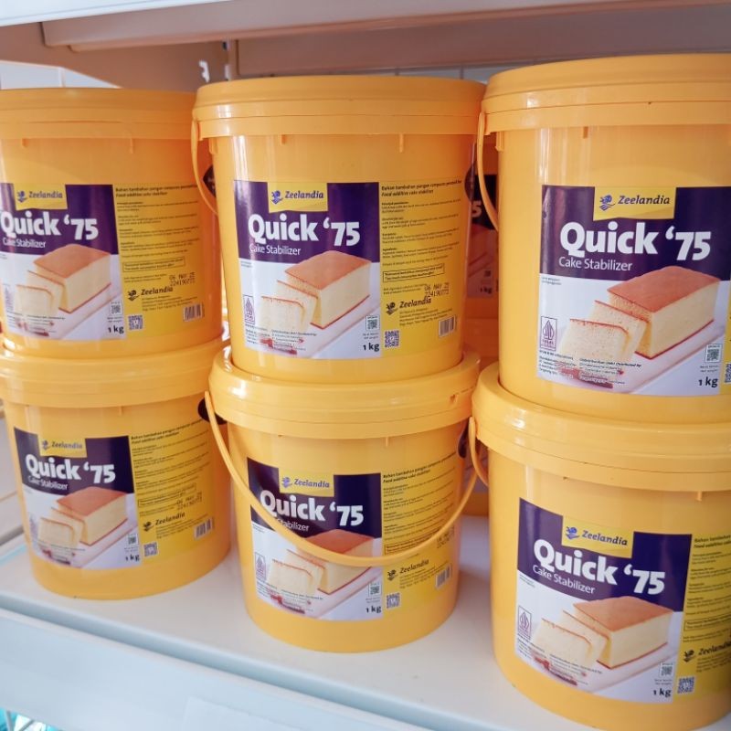 

Zeelandia Quick 75 SP Kue 1kg Cake Stabilizer Emulsifier Pelembut Pengembang Cake Roti Bolu Halal