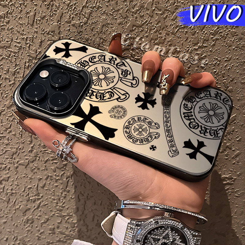 Keren Simbol Glossy Hologram PC Case VIVO Y17s Y12 Y12S Y15s Y21 Y03 Y16 Y22 Y18 Y02 Y17 Y27s Y30 Y9