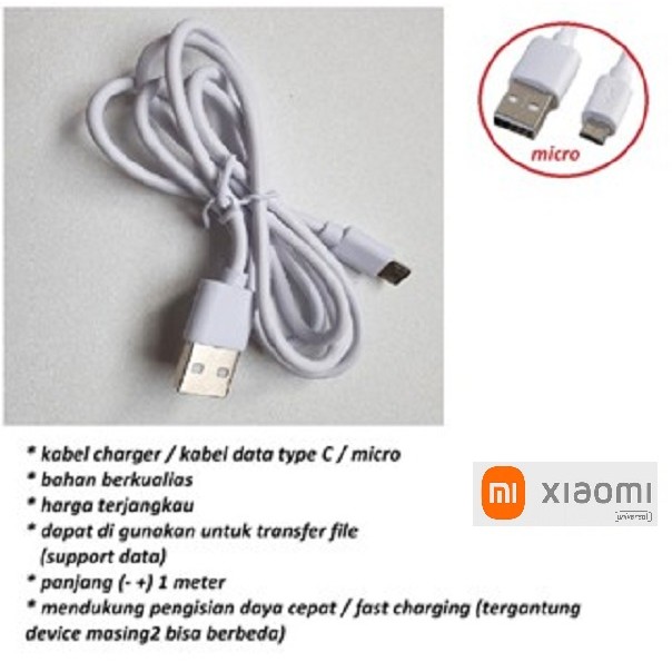 Usb micro kabel charger xiaomi redmi 9C - redmi 9C NFC