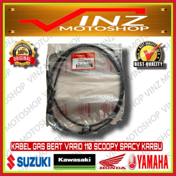 KABEL GAS VARIO 110 MOTOR HONDA BEAT SPACY SCOOPY KARBU ASLI ORIGINAL