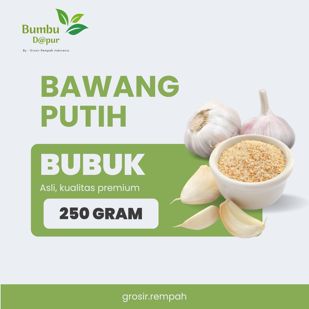 

Bubuk Bawang Putih / Garlic Powder Grade A 250 gr & 500 gr