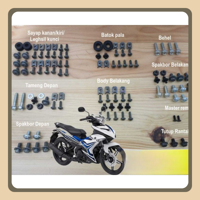 baut full set bodi Jupiter MX king/baut bodi Jupiter MX king fullset