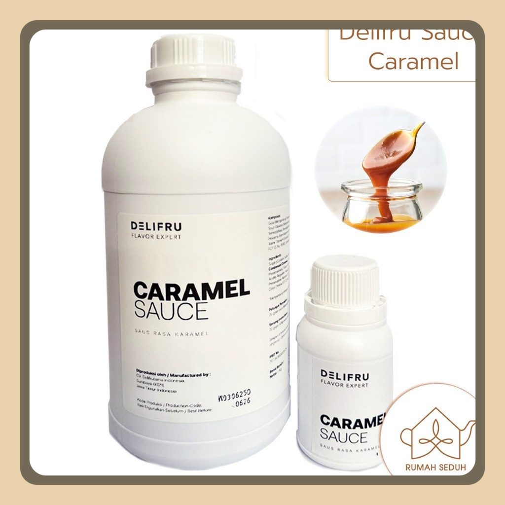 

DeliFru 1Kg - Caramel Sauce - Saos Karamel untuk Topping / Salted Caramel