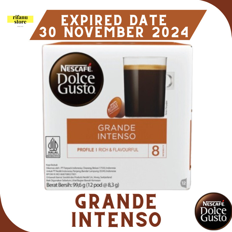 

JAMIN MURAH !!!Nescafe Dolce Gusto Grande Intenso Capsule NDG 1 Box = 12 Kapsul(BISA LANGSUNG ORDER)