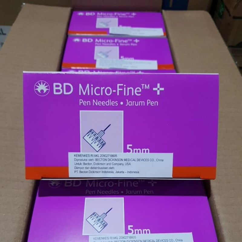 

Jarum Insulin Pen Needle BD MICRO FINE 31G x 5mm (0.25mm)