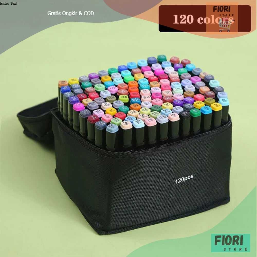 

Toddi Spidol Dual Side Fine Art Brush Art Marker Set 120 Warna - CY-006