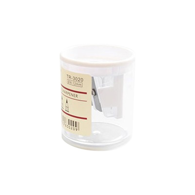 

Portable Double Holes Sharpener Clear Round Pencil Sharpener Gift Fo Students