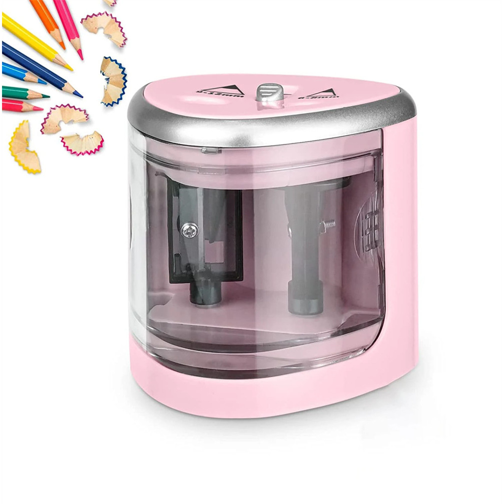 

New Two-hole Electric Automatic Pencil Sharpener Swit Pencil Sharpener Home Office S ool Supplies Stationery Art