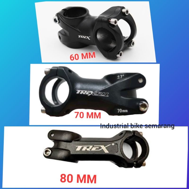 SPECIAL Stem Sepeda Trex Alloy 50 60 70 80 MM Panjang 5 6 7 8 Cm Bisa Speda MTB Seli Roadbike Balap 