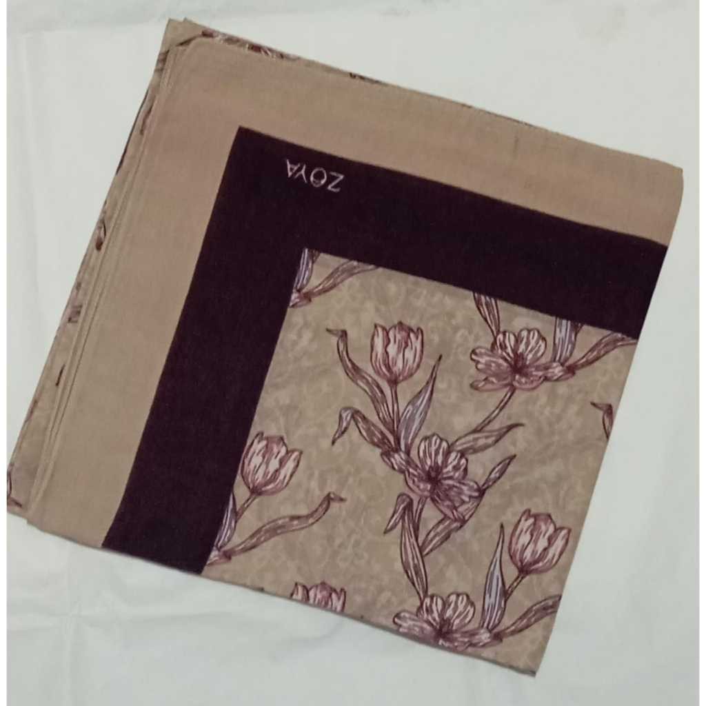 Premium Alora Zoya Scarf Kerudung Segiempat Tetra Scarf Alora Zoya Segiempat Khimar instan