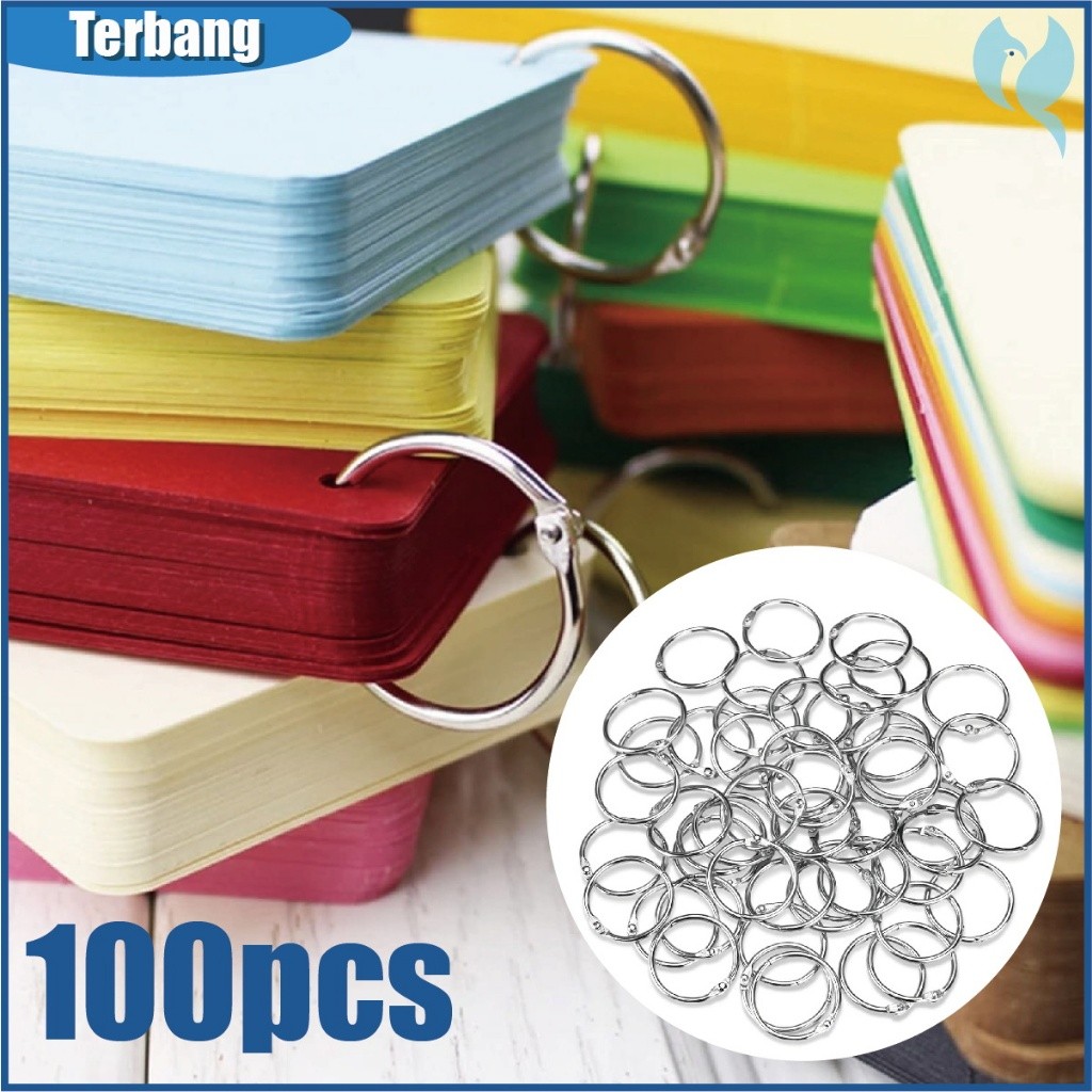 

100Pcs Ring Binder Buka Tutup 20-30mm /dengan Sampel Buku Ring Ring Binder/ring buku sampel-