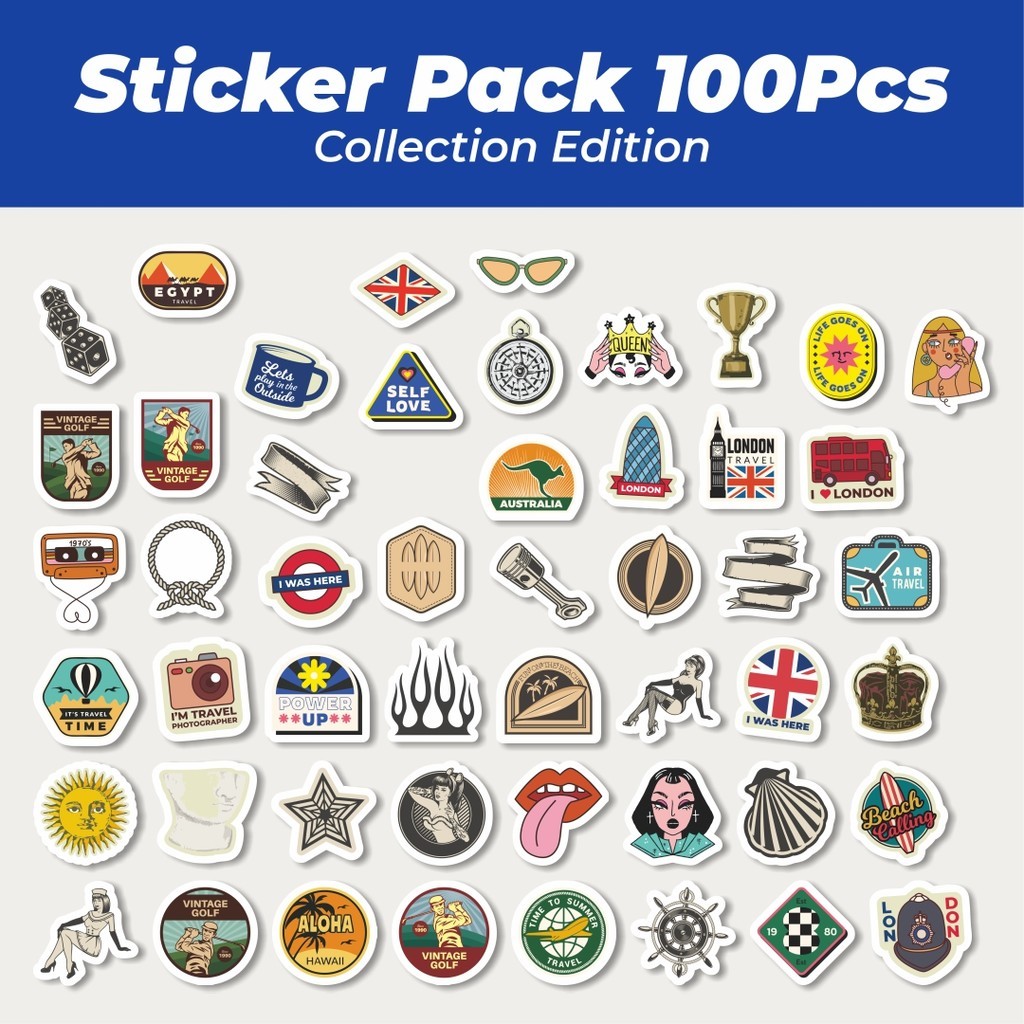 

Hot Sticker Kartun Gaya Eropa Dan Amerika Lucu Anti Air Stikers Berperekat Waterproof Sticker Decal Buat Motor Helm Buku Journal Koper Casing HP Laptop Botol Minum