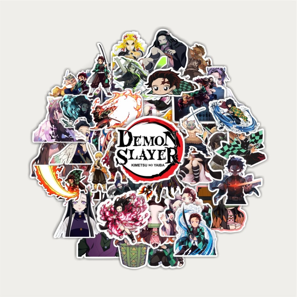 

Sticker Pack Stiker Anime Demon Slayer | Sticker TUMBLR | Stiker LAPTOP KOPER HELM