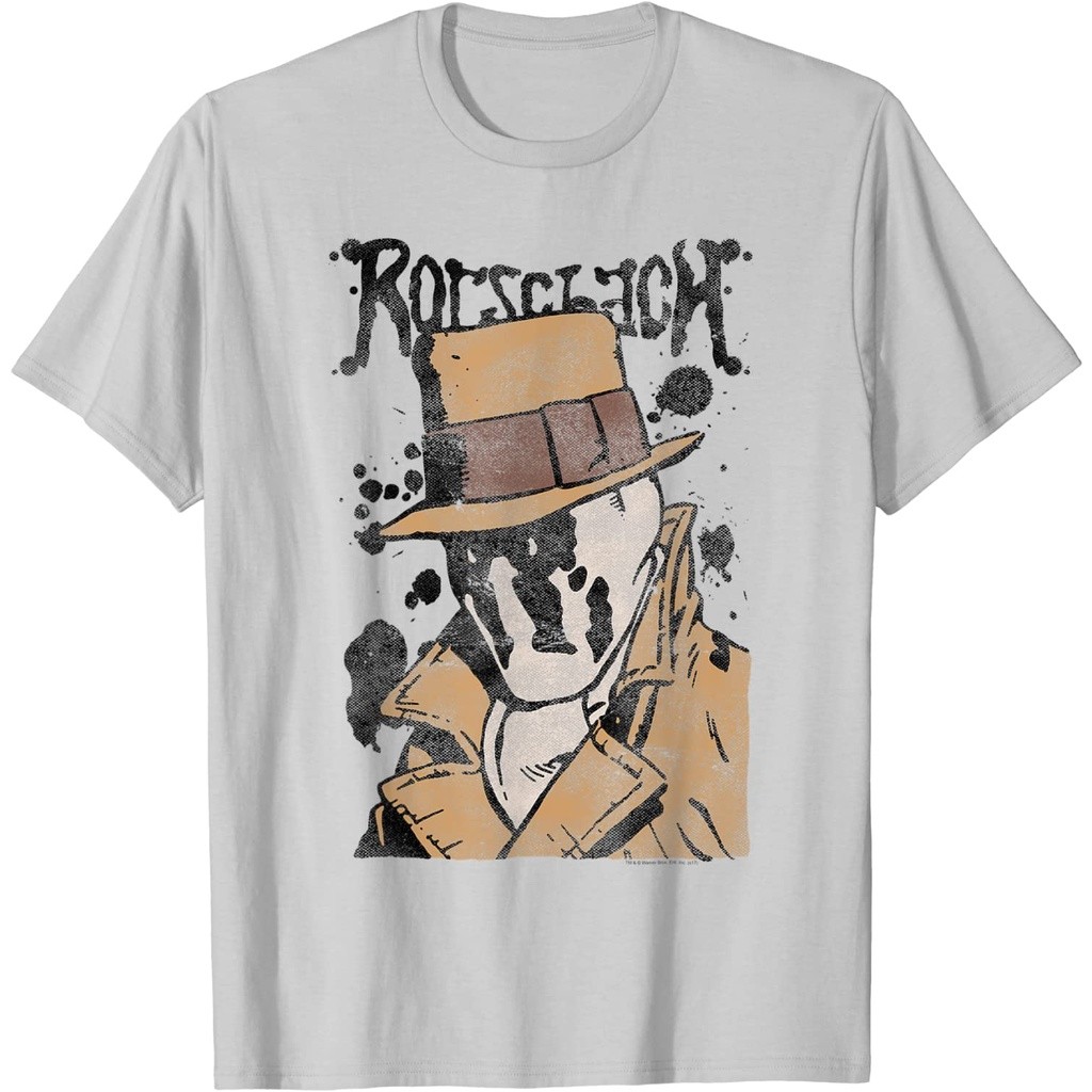 COD Baju Kaos Watchmen Rorschach Splatter T-Shirt Lembut Tebal Premium
