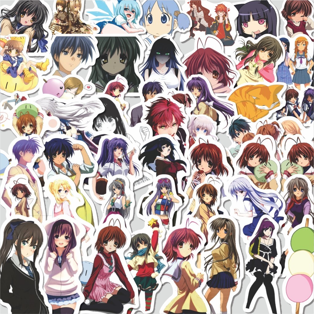 

Stiker Cutting Pack Sticker Anime Clannad Isi 100Pcs Series Aesthetic Lucu Keren Untuk Koper Bahan Vynil