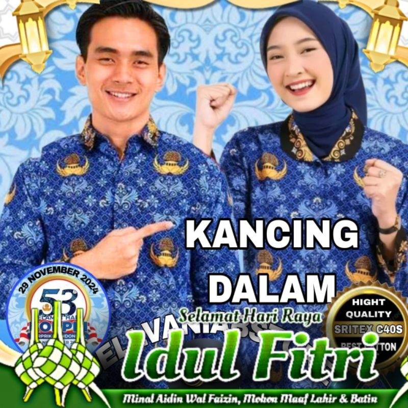 TERBARU Baju Seragam Korpri Resmi SK PP lapis furing kain c40s Sritex 2024