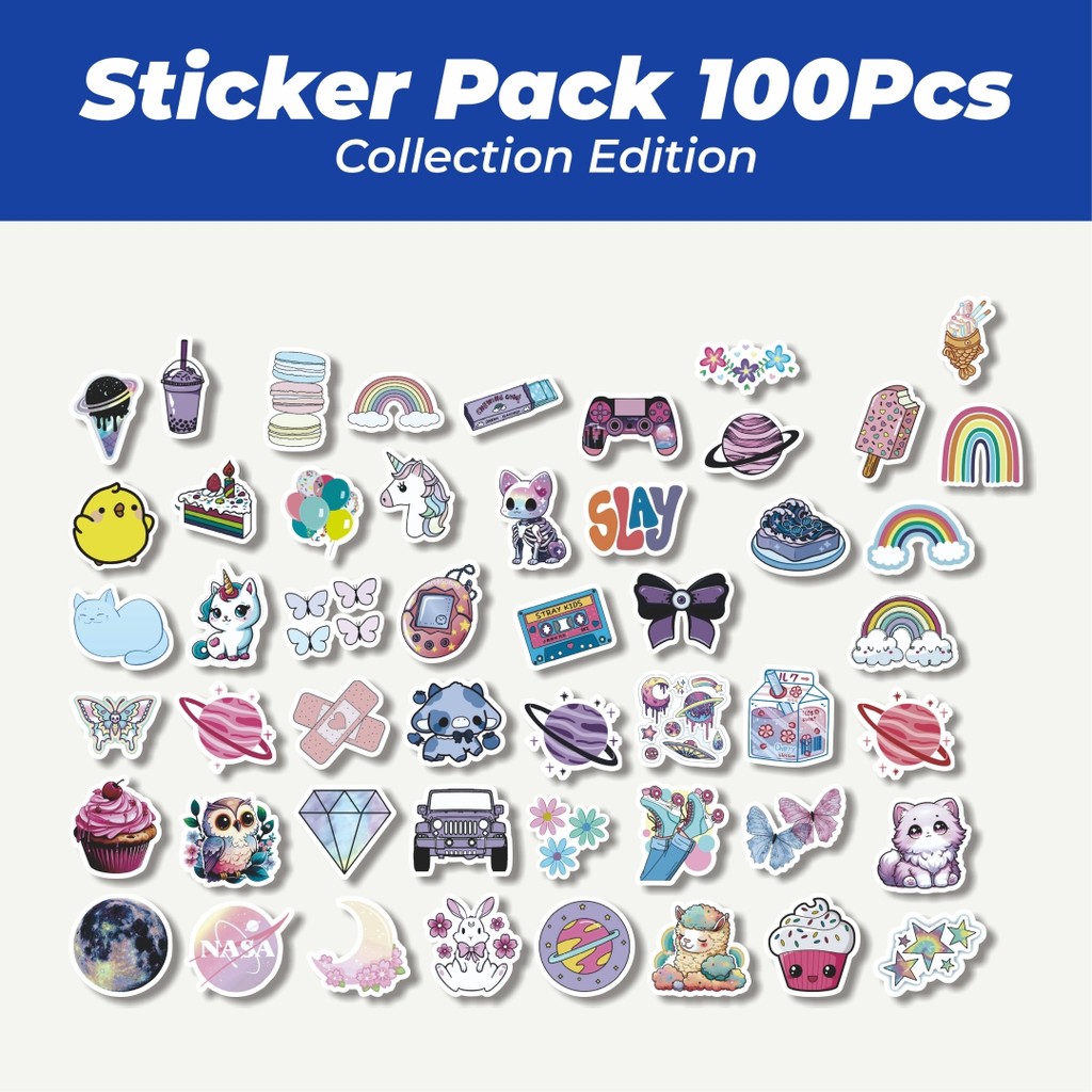 

Hot Stiker Pastel Aesthetic Lucu Anti Air Stikers Berperekat Waterproof Sticker Decal Buat Motor Helm Buku Journal Koper Casing HP Laptop Botol Minum