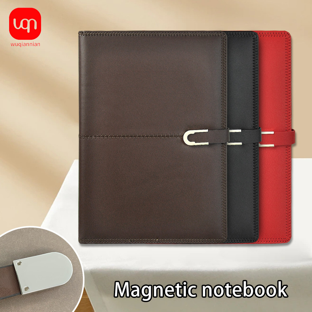 

1PC Simple And Convenient Office B5 Notebook, Strong Magnetic Buckle,Waterproof PU Material, 108Sheets,Business Office Supplies