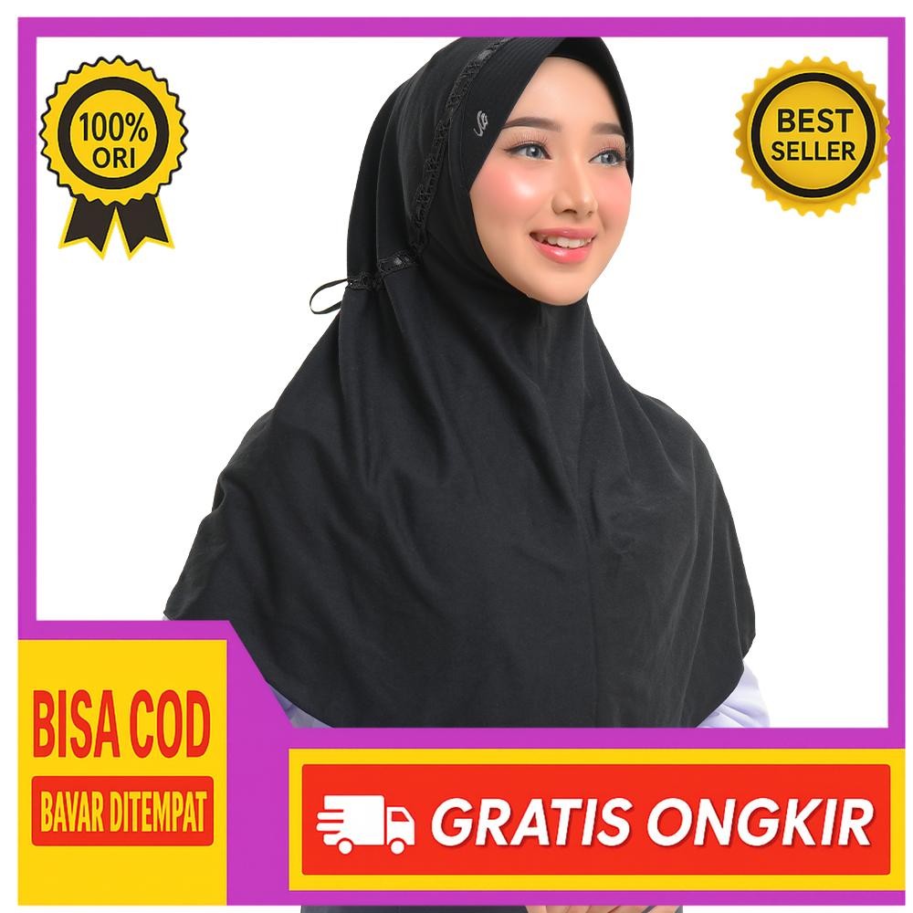 Rabbani - Kerudung Sekolah Instan Hemy tali terbuka serut atas