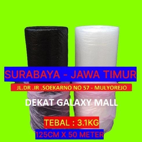 

Bubble Wrap Roll 125 Cm x 50 meter Hitam / Bening / Putih Susu - HITAM, TEBAL 2KG [terlaris]