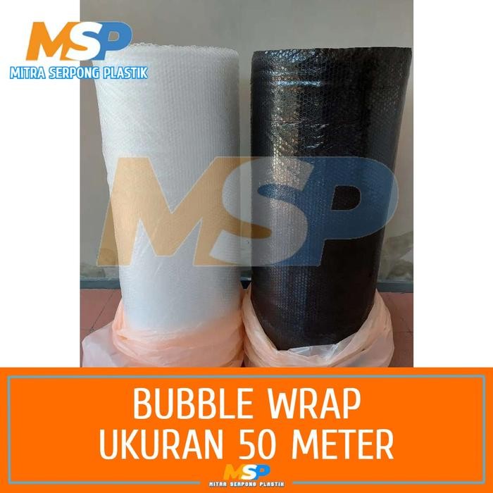 

Plastik Bubble Wrap Merek Mulia Pack - UK 125 cm x 50 m - Hitam [terlaris]