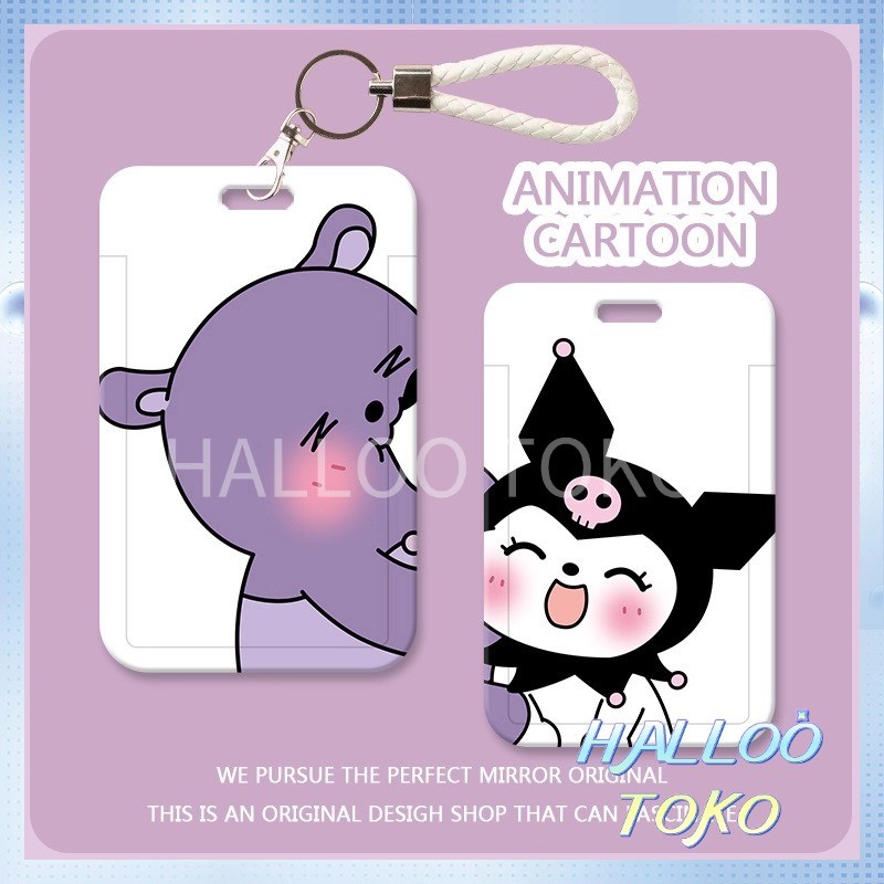 

ID CARD HOLDER MOTIF KAWAII TEMPAT KARTU PHOTOCARD PHOTO CARD Pelindung + Seri Couple Kuromi