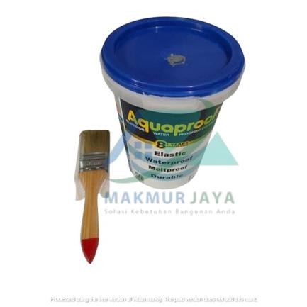 Cat Aquaproof 1 kg / cat paint pelapis bocor (FREE KUAS 5CM) - Putih
