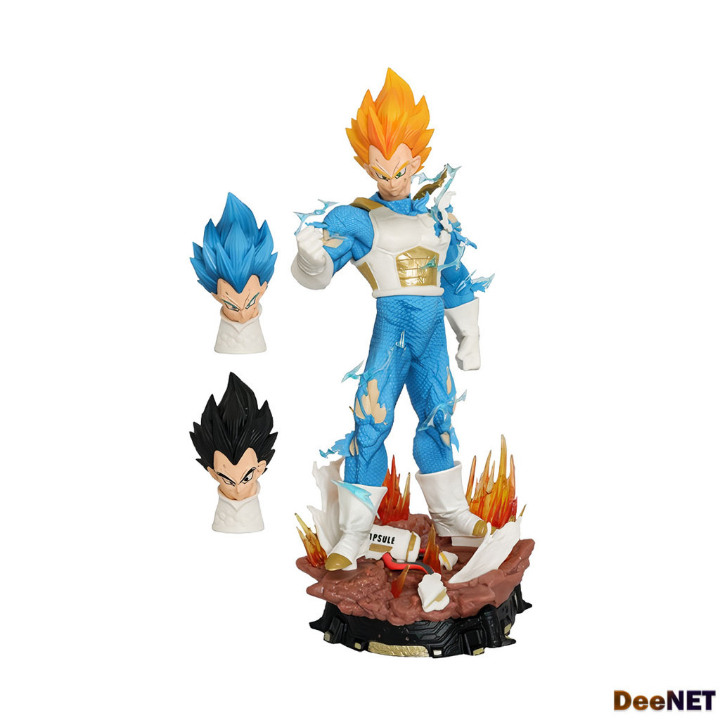 Vegeta LX Three Head Small Version Dragon Ball 23cm Action Figure PVC D-ZMA166