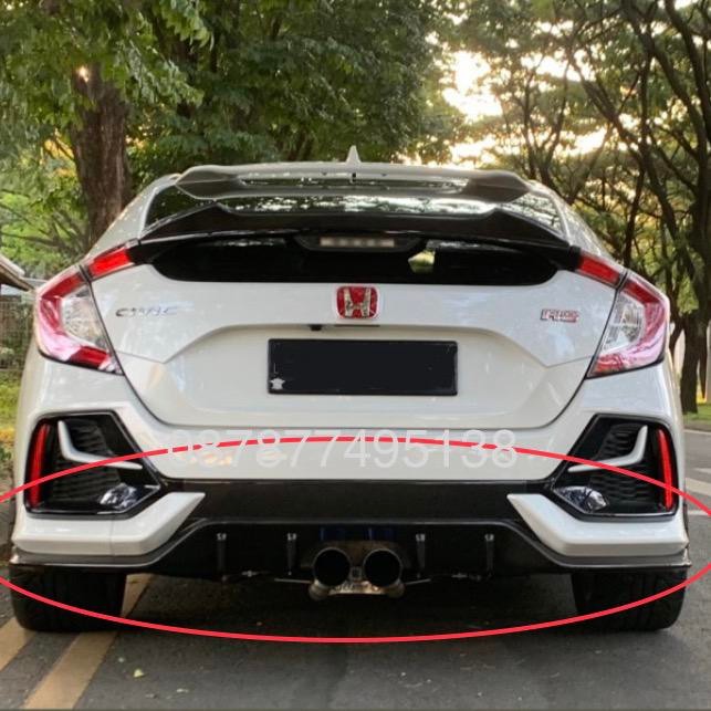 Defuser bemper belakang Honda civic hatchback FK turbo RS deffuser - Defuser