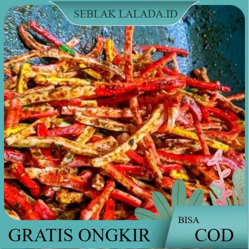 

Seblak kerupuk jaat/ beton pedas daun jeruk 1kg Cemilan Instan Food Noodles Snacks Goreng