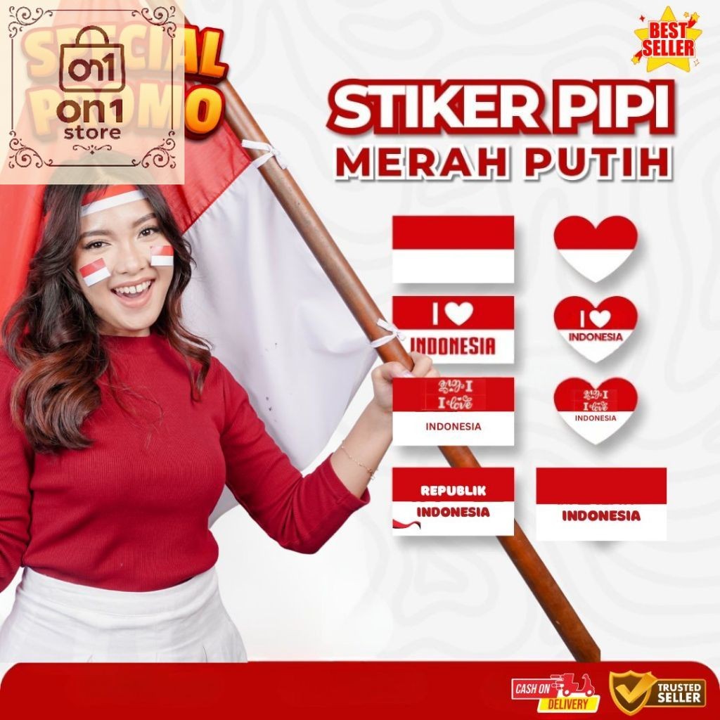 

Serba Agustus / [1 Lembar /30-32 Pcs] Sticker Bendera Merah Putih Stiker 17 Agustus Dirgahayu Ri Sticker Indonesia Sticker Pipi Indonesia