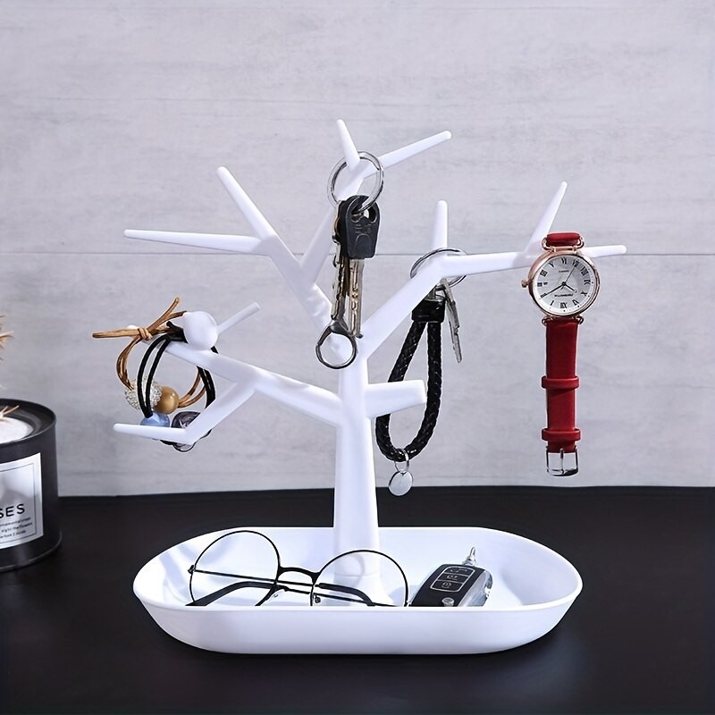 

1PC Tree Hanger Creative Necklace Jewelry Necklace Bracelet Jewelry Display Rack Creative Earrings Ring Storage Rack