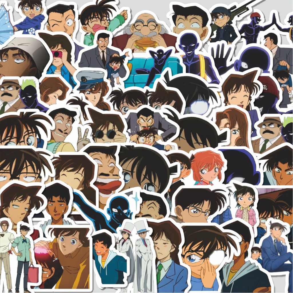 

Stiker Cutting Pack Stiker Anime Detective Conan Isi 100Pcs Series Aesthetic Lucu Keren Untuk Koper Bahan Vynil