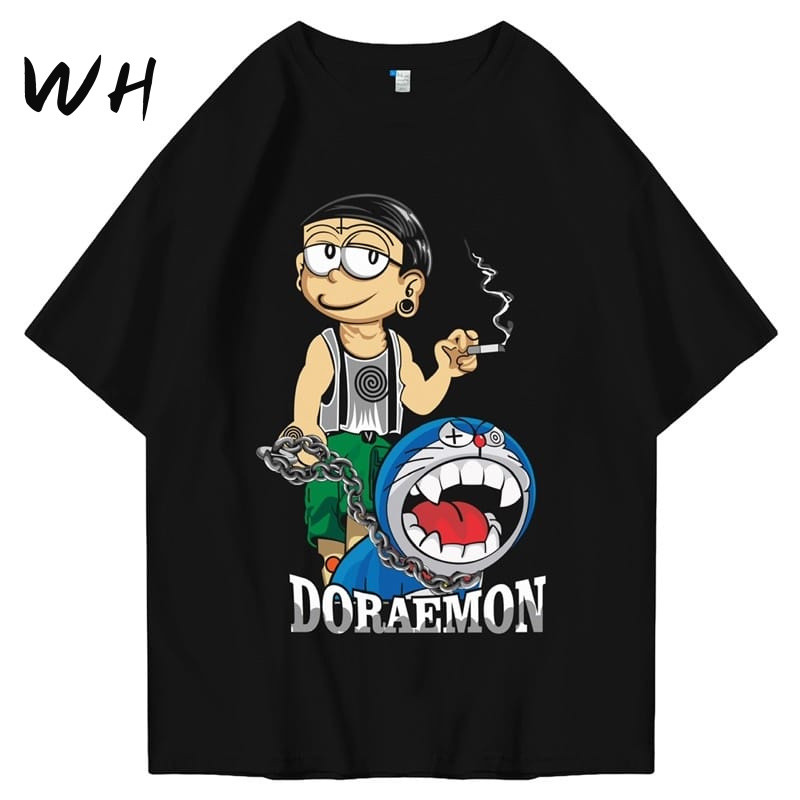 WH Kaos lengan pendek terbaru/Kaos kasual pria/Kaos kasual wanita/Baju longgar/Kebutuhan sehari-hari