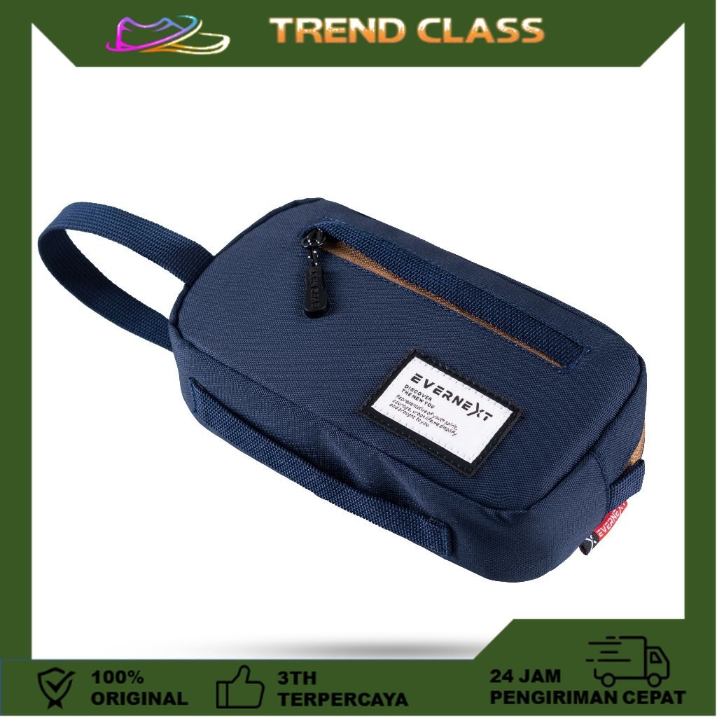

Pencil Case Tempat Pensil Sekolah Kantor Kuliah Traveling Organizer by Evernext [Trend Class]