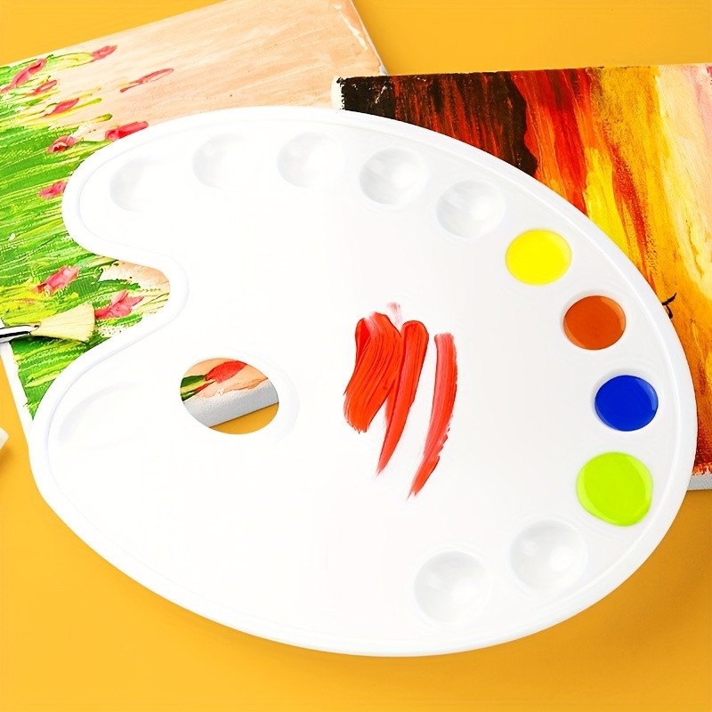 

Elliptical pigment color palette hand drawn art watercolor watercolor watercolor powder color palette plastic color palette