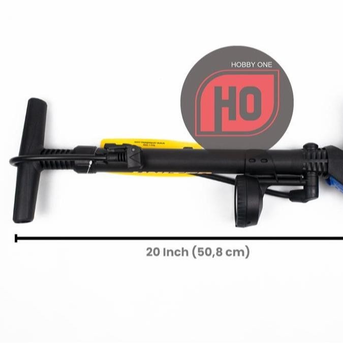 Pompa UNITED PM-8801 Indikator Meteran Tekanan Ban Sepeda Motor Bola