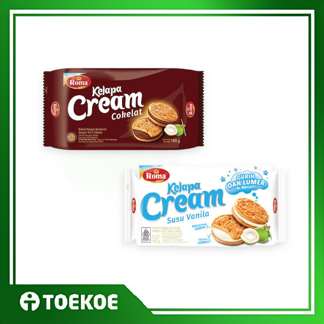 

TOEKOE Roma Kelapa Cream Coklat Vanila 189gr