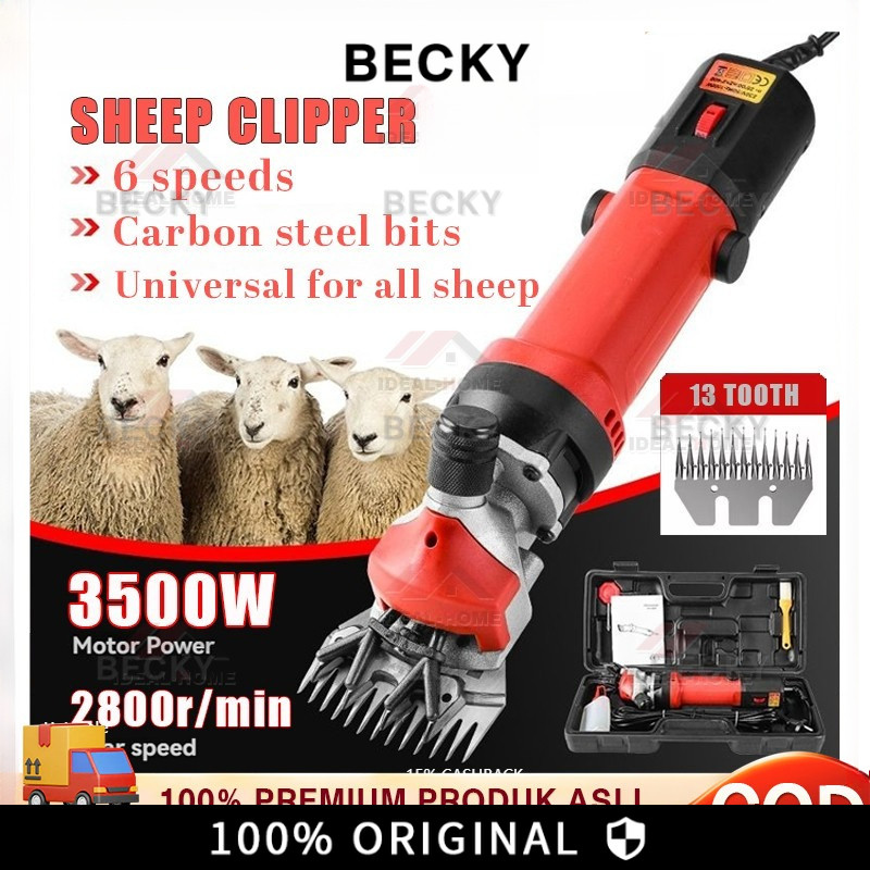 BECKY Alat Cukur Bulu Domba Alat Cukur dan Potong Bulu Domba Listrik Alat Cukur Domba Mesin Pencukur