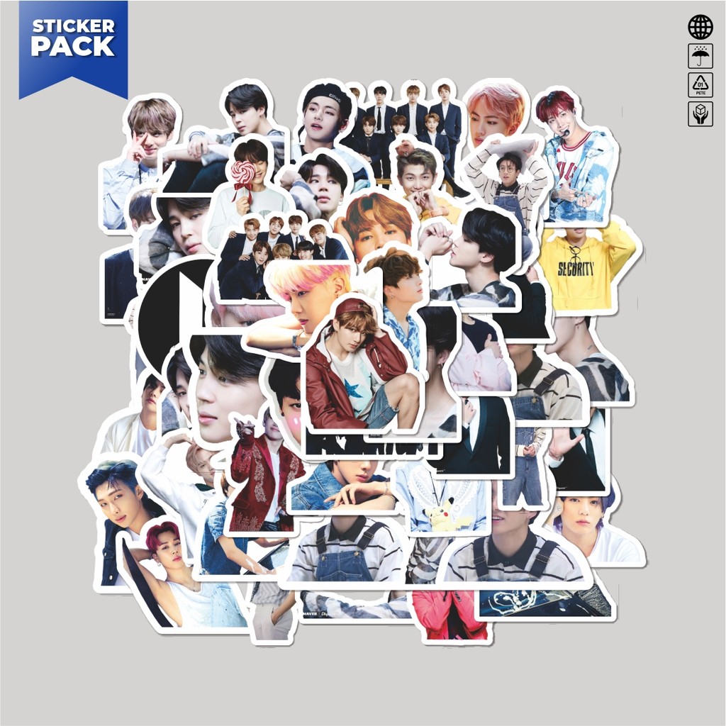 

[100PCS]Stiker Pack Stiker BTS Album Aesthetic Vinyl Anti Air Dekorasi Sticker Laptop Buku Journal Koper Helm Casing HP Gitar Helm Skateboard
