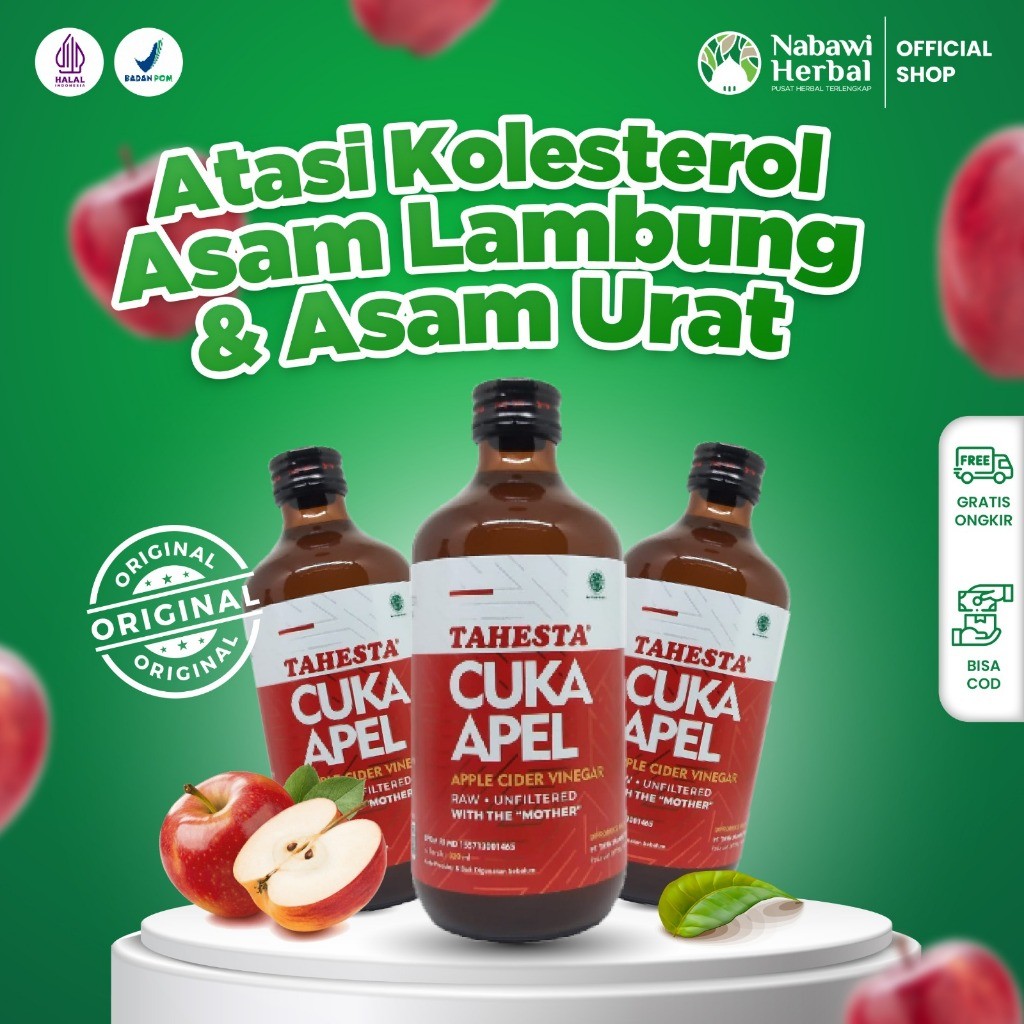 

JAMIN MURAH !!!TAHESTA - Cuka Apel Apple Cider 320ml(BISA LANGSUNG ORDER)