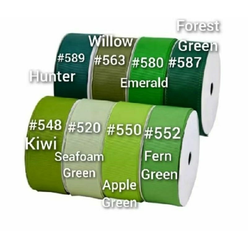 

100 Yard (90meter) - 1cm | PITA GROSGRAIN IMPORT 3/8 INCH / BAGIAN 1