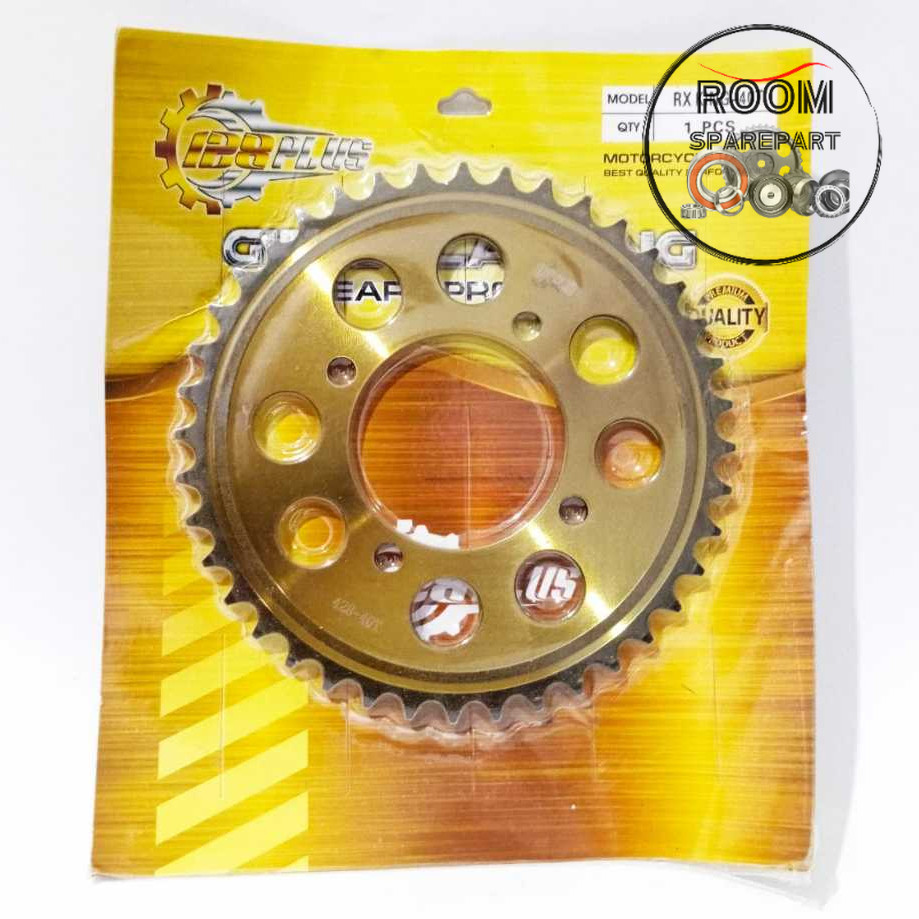 Gear Belakang 428   FIZR JUPITER Z RXK RX KING 35T 37T 40T Gir Belakang Merk 128PLUS