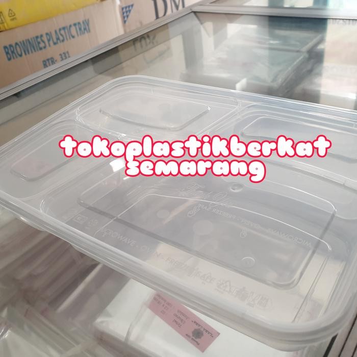 PALING LARIS thinwall bento sekat 4 / thinwall sekat