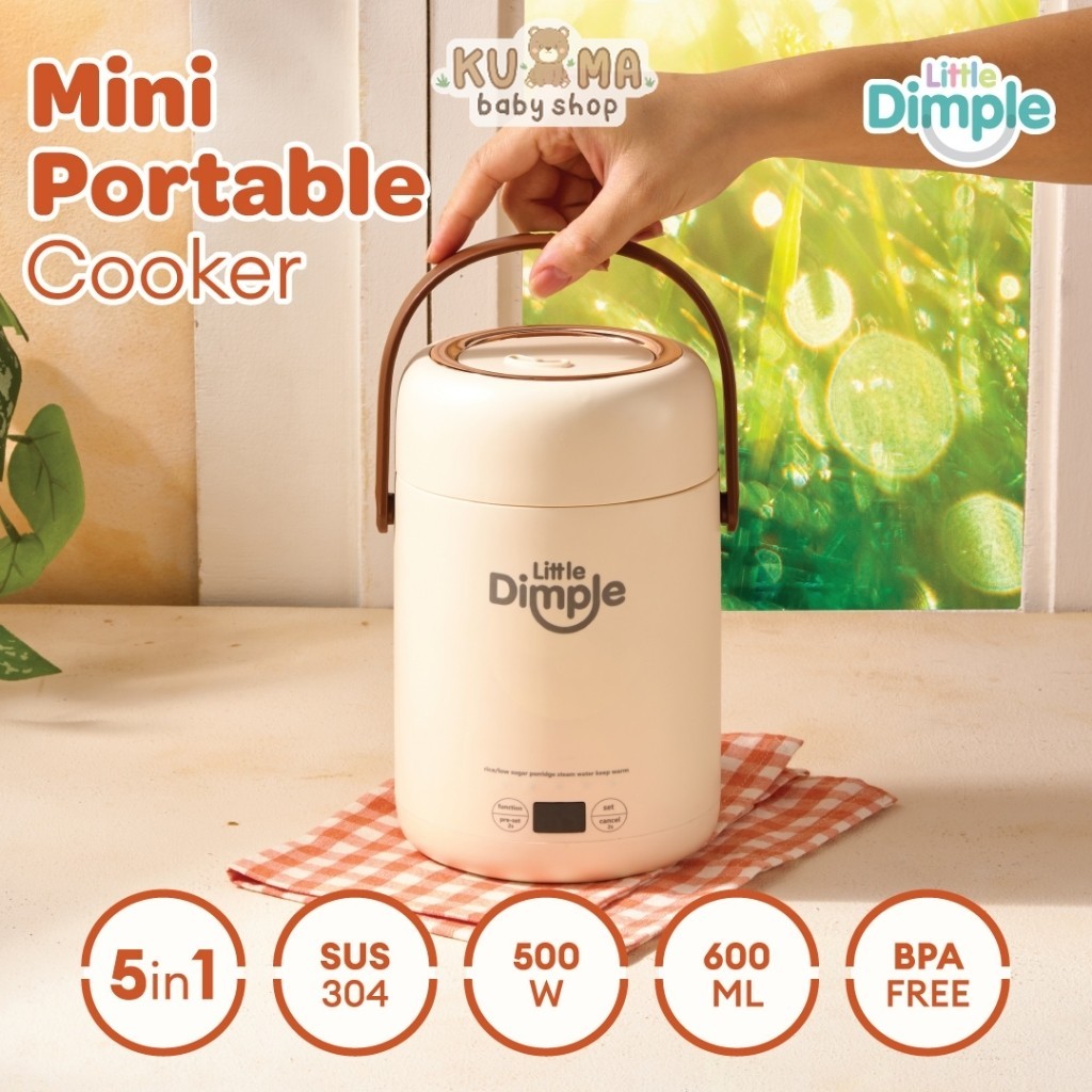 Little Dimple Mini Portable Cooker - Alat Masak Mpasi - Rice Cooker