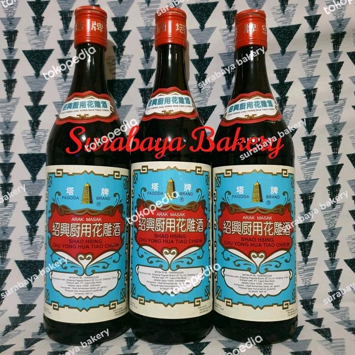 

Arak Masak Shao Hsing Hua Tiao Chiew Pagoda Brand 640ml Bahan